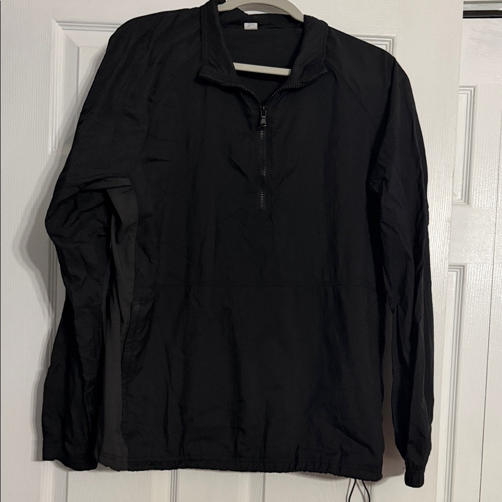 Men's Classic Black Windbreaker